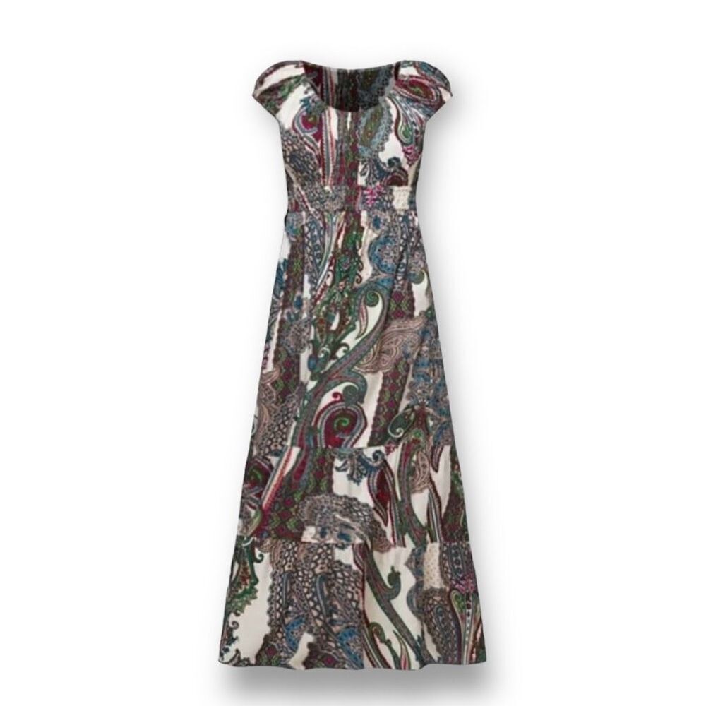 Soma Woven Shirred Maxi Bra Dress size XS